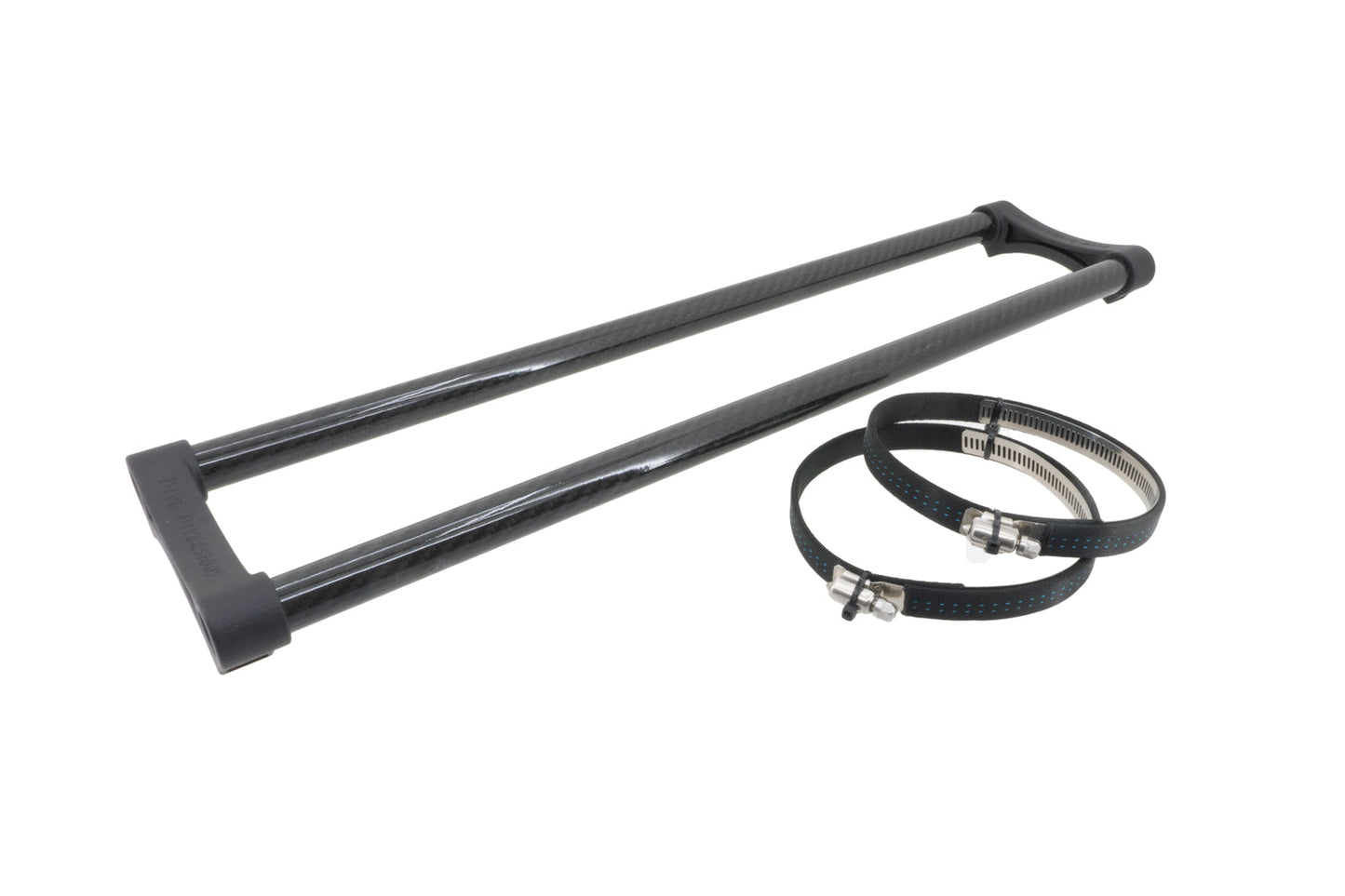 Blacktip rail mount system, image shows the 500mm rail for the Blacktip Explorer Scooter with the mounting bands.